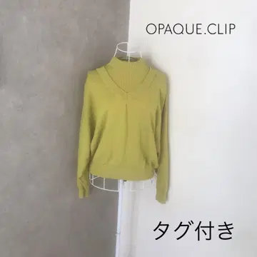 택 포함 새상품 오파크 클립 스웨터