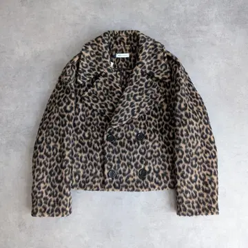 MADISONBLUE PEA JACKET 레오파드 코트