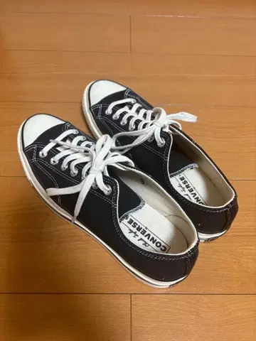 [27.5cm] CONVERSE 블랙 로우컷 스니커즈