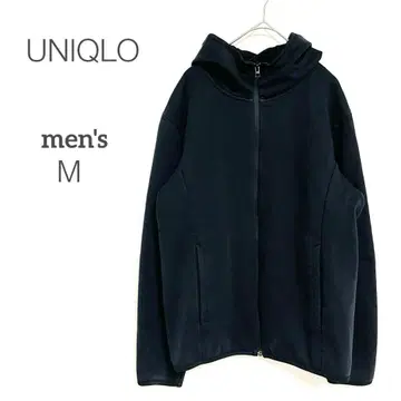 [유니클로] 블록테크 플리스 후드티 블랙 [M] 심플 방한 경량 완판템