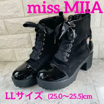 miss MIIA 블랙 숏부츠 사이즈 LL