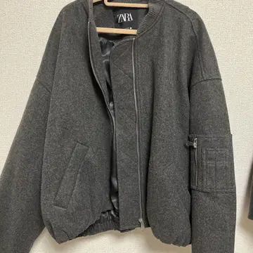 ZARA 그레이 봄버 자켓 M 사이즈