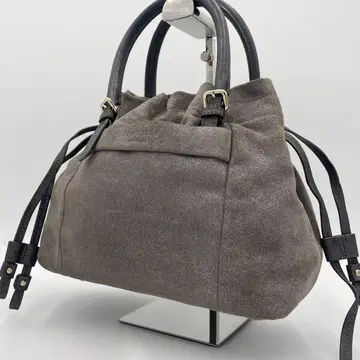 kate spade 케이트 스페이드 복조리 핸드백 스웨이드 라메 그레이