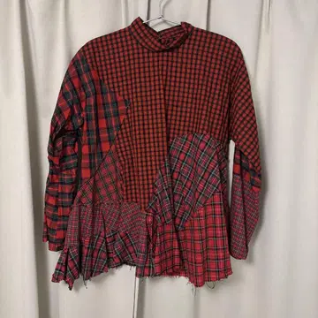 TAO 2023FW 타탄 체크 블라우스 M 사이즈