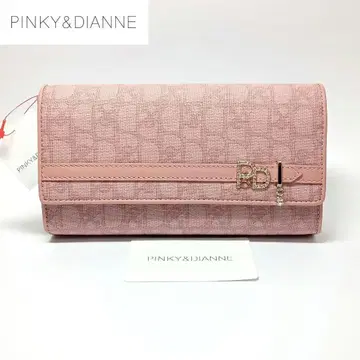 새상품 핑키앤다이안 장지갑 대용량 카드 수납 패드락 핑크