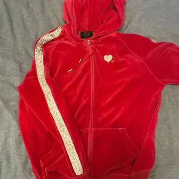 Rady 핑크 벨로아 후드 부착 후드티