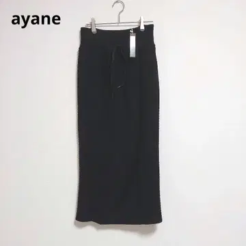 새상품 ayane 아얀 니트 타이트 스커트 36 블랙