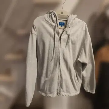 BEAMS 그레이 풀 집업 후드티 S 사이즈 일본제