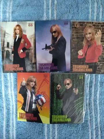 ALFEE 타카미자와 2017 가을 트레이딩 카드 5장