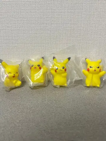 포켓몬 키즈 손가락 인형 피카츄 수컷 암컷 웃음 분노 4개 세트 포켓몬