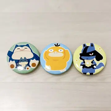 포켓몬 캔뱃지 일러스트야 루카리오 카비곤  코닥