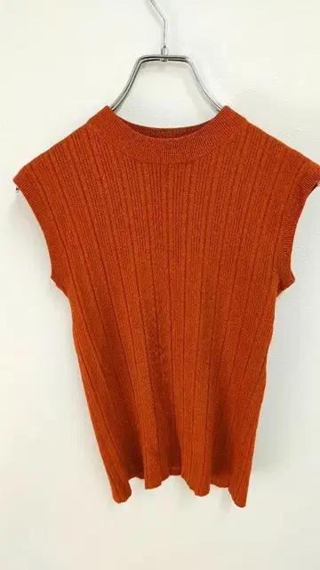 4 ANAYI 아나이 라메 리브 니트 앙상블 38 오렌지 계열