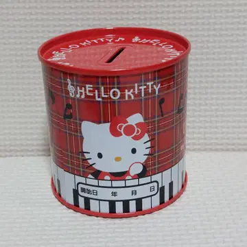 산리오 헬로키티 캔 저금통 레트로