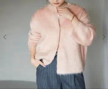 새상품급 SLOBE IENA 샤기 니트 가디건 36