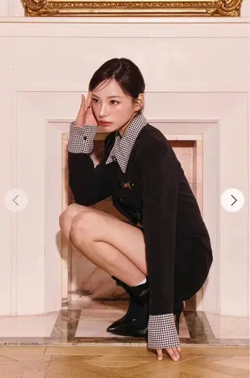 랜디 비대칭 버클 하운드 원피스