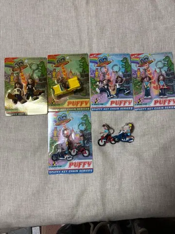 퍼피 PUFFY 키링 6개 세트