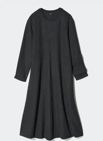 UNIQLO 그레이 저지 롱 원피스