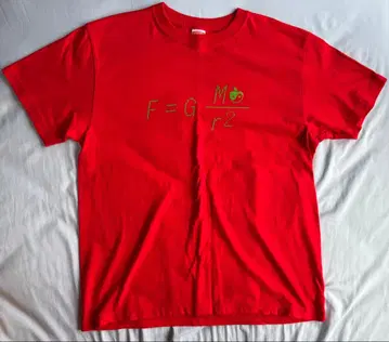 시이나 링고 뉴턴의 사과 T셔츠 L 사이즈 새상품급