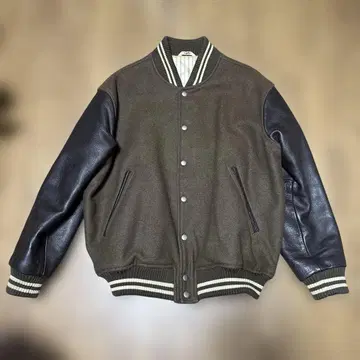 lapage 90s 바시티 자켓 카우 가죽 소가죽 재팬 빈티지