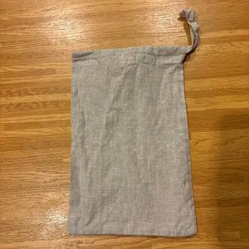 무인양품 린넨 그레이 파우치