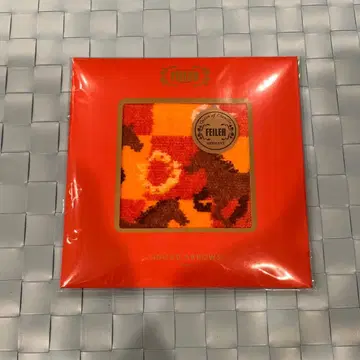FEILER 말 패턴 오렌지 타월 손수건 25cm