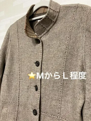 새상품급 스티치와 안감이 멋스러운 자켓 코트 모 79 양쪽 포켓 있음