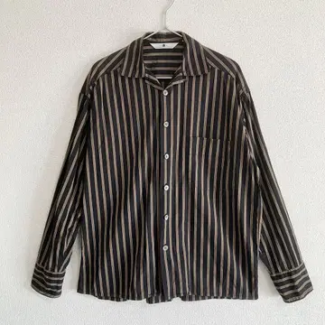 SILVER AND GOLD GENERAL 긴팔 스트라이프 셔츠 M