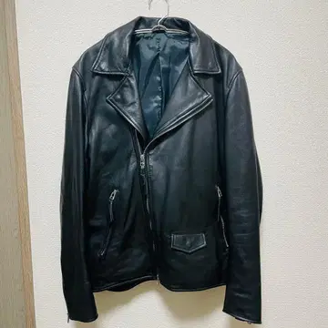 INHERIT 더블 라이더 자켓 / L / 양가죽 / BLK