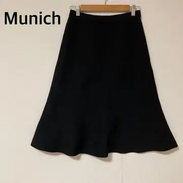 munich 뮤닉 스커트 스트레치 블랙 일본제 심플