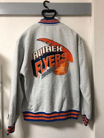 AVIREX FLYERS 바시티 자켓 L 사이즈 그레이