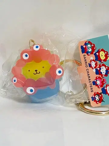 미개봉 새상품 입체 마스코트 클리어 컬러 키링 [ 폼폼푸딩 ]