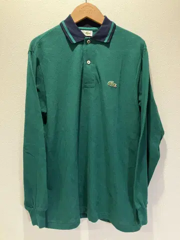미사용 슈미즈 라코스테 80~90 긴팔 피케 셔츠 프레라코 악어 로고 3