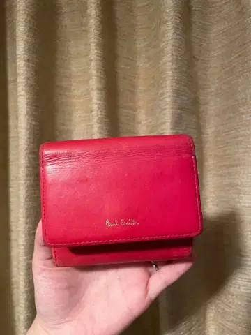 폴 스미스 3단 폴더형 지갑 레드