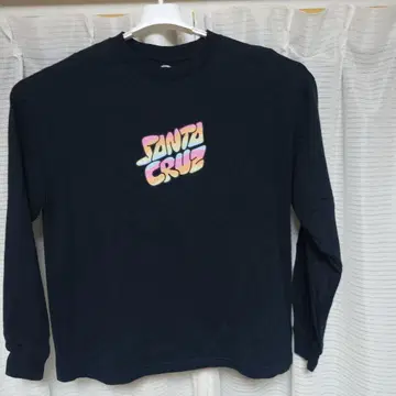 SANTA CRUZ 블랙 T 롱 셔츠 M 사이즈