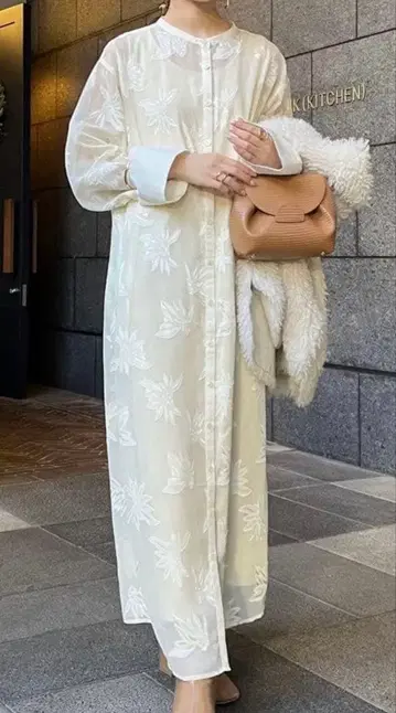 카프리슈 레마쥬 자카드 시어 원피스