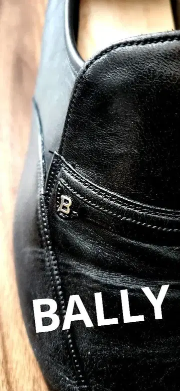 연휴 마지막 날 할인 BALLY 블랙 가죽 비즈니스 슈즈