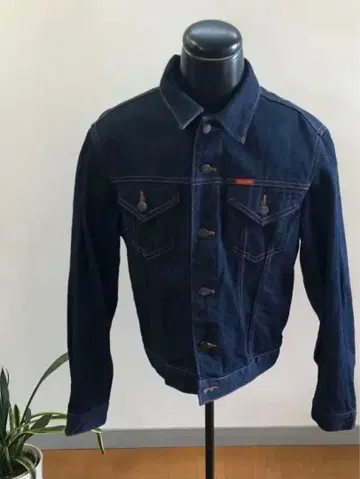 빅 존 다크 블루 데님 자켓