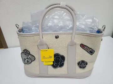 새상품 [ Cat Allamanda ] 캔버스 와펜 토트백 2way