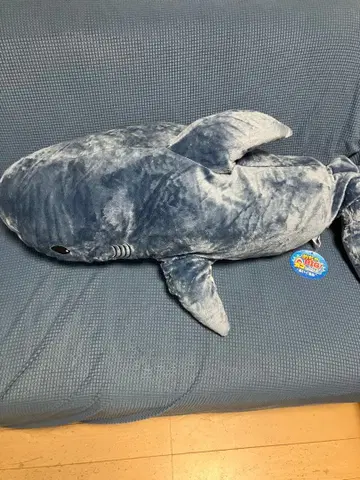 [택 포함 새상품] 메챠 BIG! 꽉 문 상어 봉제 인형