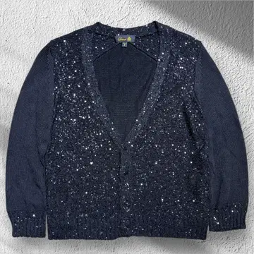 DRAWER 드로어 스팽글 실크 100% 가디건