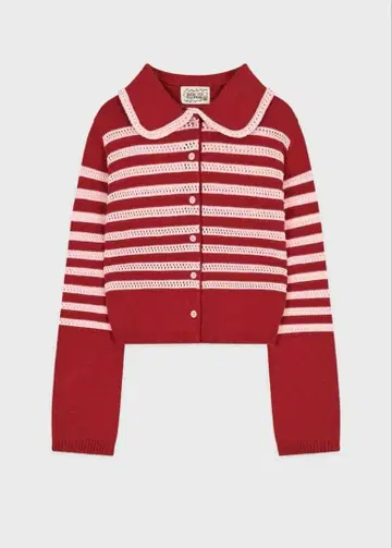 시눈 스트라이프 컬러 가디건 시눈 가디건