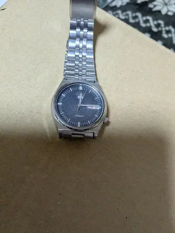 세이코 자동 와인딩 손목시계 블랙