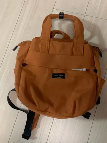 flatte flatte 오렌지 나일론 백팩