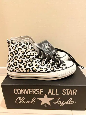 컨버스 레오파드 하이컷 스니커즈