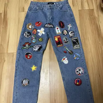 ARULE 패치 데님 팬츠 사이즈 1