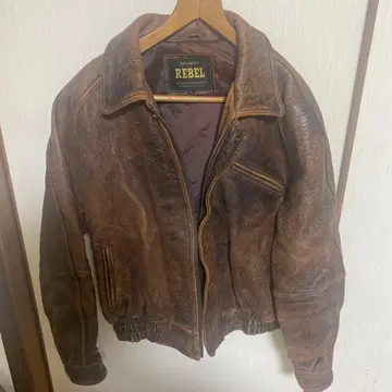 REBEL 가죽 자켓 LL 사이즈 브라운