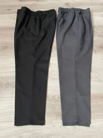 허리밴딩 슬랙스 LL 블랙 그레이