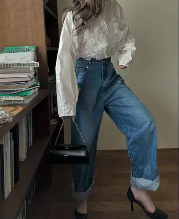 willfully SS loose distressed denim PT