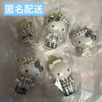 헬로키티 모노크롬 걸리시 시크릿 마스코트 참 세트