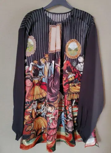 앤드엘씨 고양이 사교계 블라우스